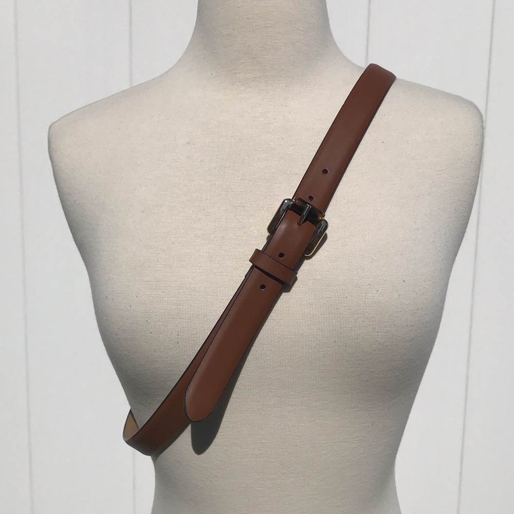 NWOT MICHAEL Michael Kors Tan Belt with Gold and Tortoise Shell  Buckle Size L